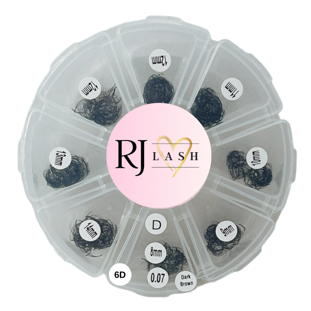 6D, Donkerbruin, 0.07, D Krul, Gemengde Promades - 800 fans