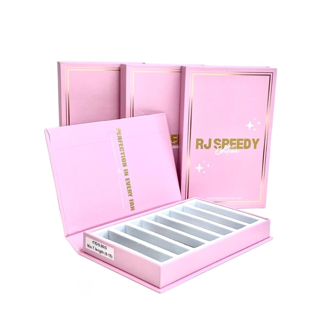 4D, RJ Speed Strips, Gemengde Lengte 8mm-14mm (800 Fans) D Krul