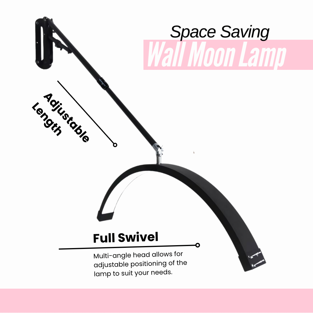 Muurbevestiging Halve Maan Schoonheidslamp