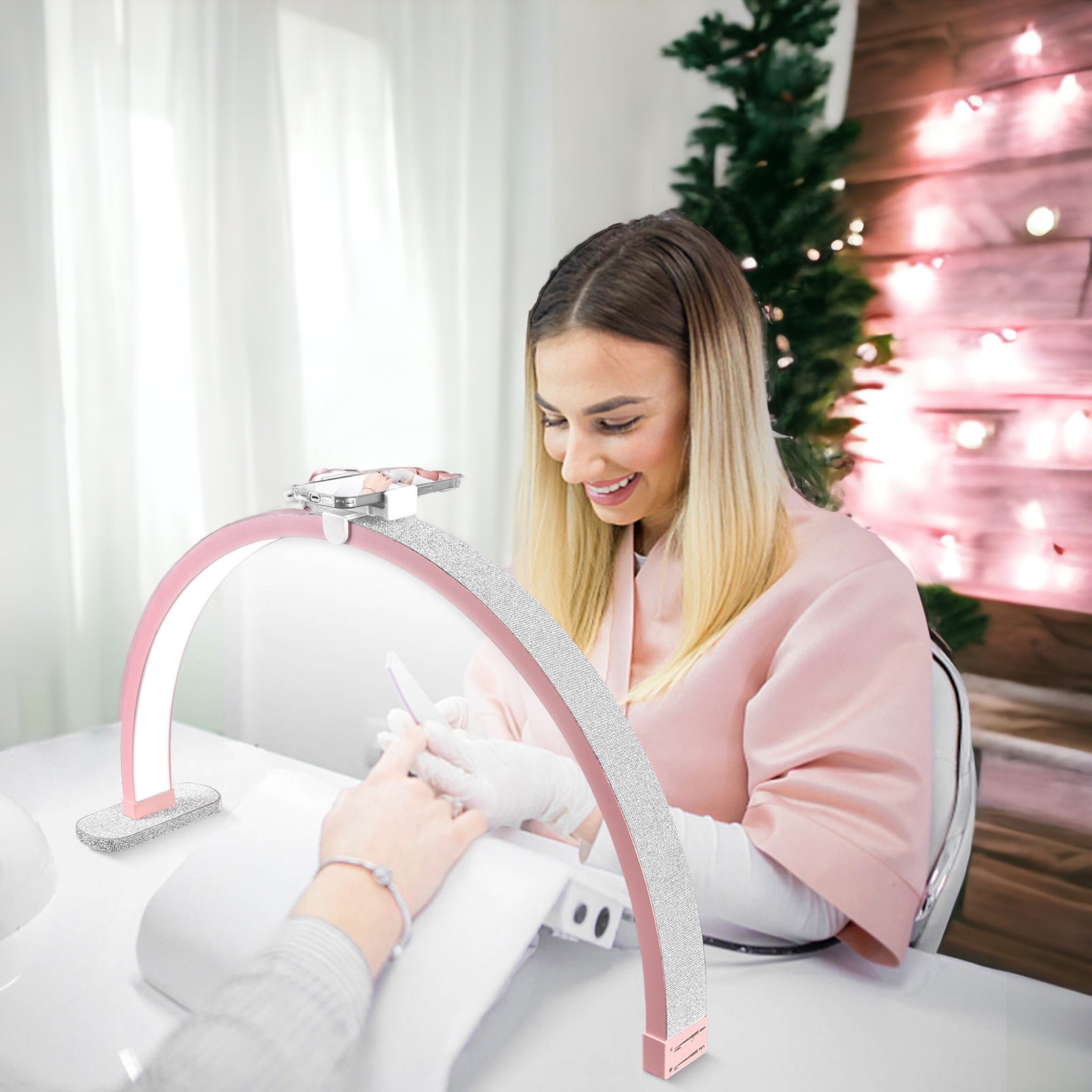 Half Moon Diamond Bureaulamp 30" - Vrijstaand LED Spijkerlicht