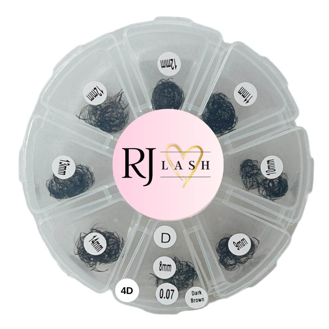 4D, Donkerbruin, 0.07, D Krul, Gemengde Promades - 800 fans