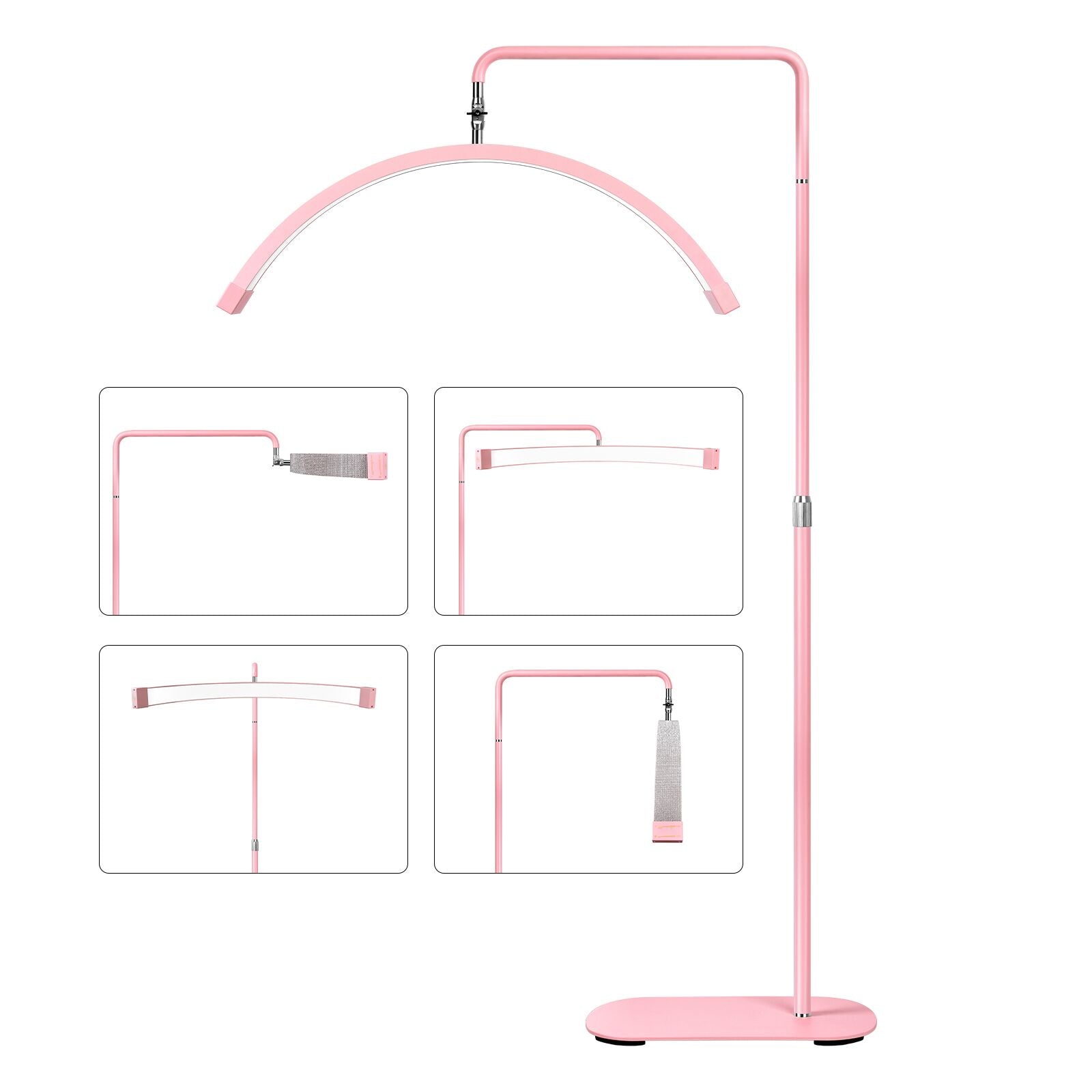 Multi-Angle Diamond Half Moon Lamp - Professionele LED-schoonheidslamp 28 inch | RJ Moon Pro X