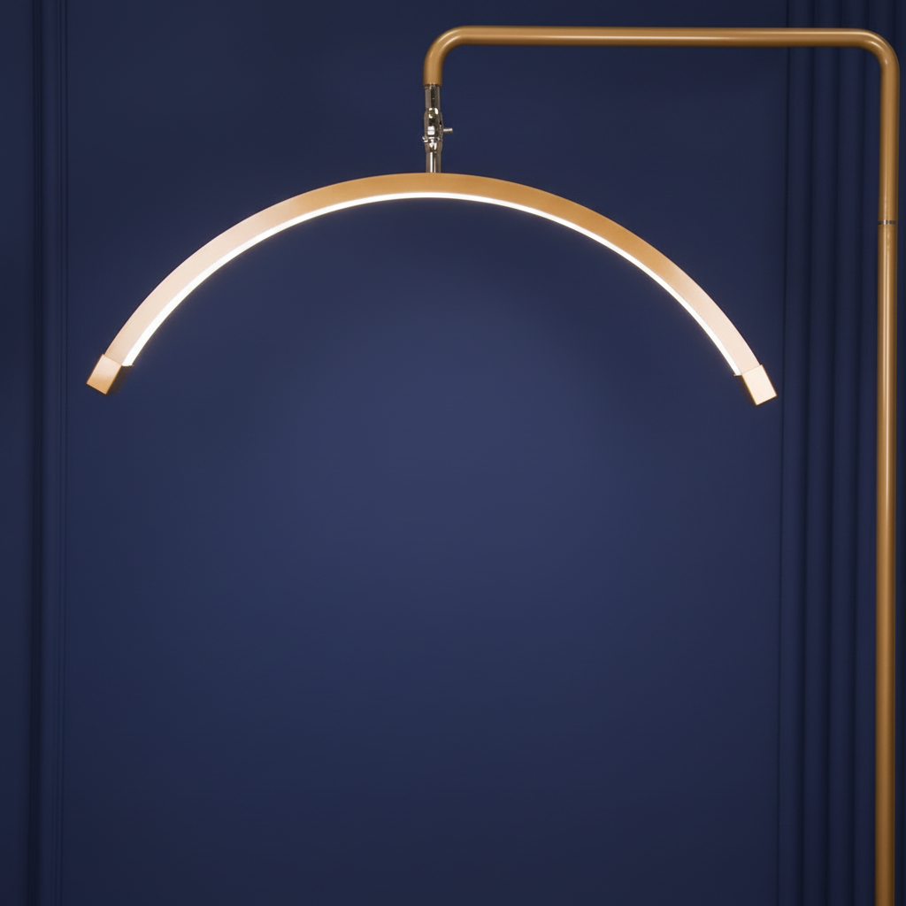 Multi-Angle Half Moon Lamp - Professionele LED-schoonheidslamp 28 inch | RJ Moon Pro X